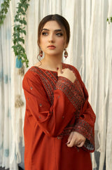 URGE - 3PC LAWN EMBROIDERED LA-118