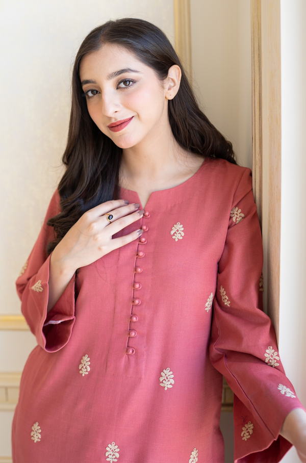 AISLING - 3PC DHANAK EMBROIDERED LA-71