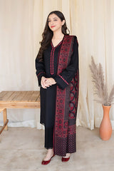 AISLING - 3PC DHANAK EMBROIDERED LA-145