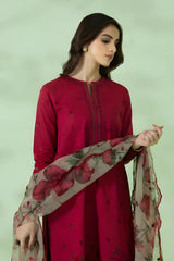 SAPPHIRE - 3PC DHANAK EMBROIDERED LA-50
