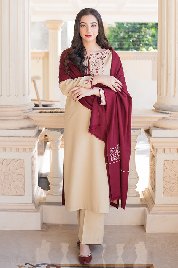 AISLING - 3PC DHANAK EMBROIDERED LA-72