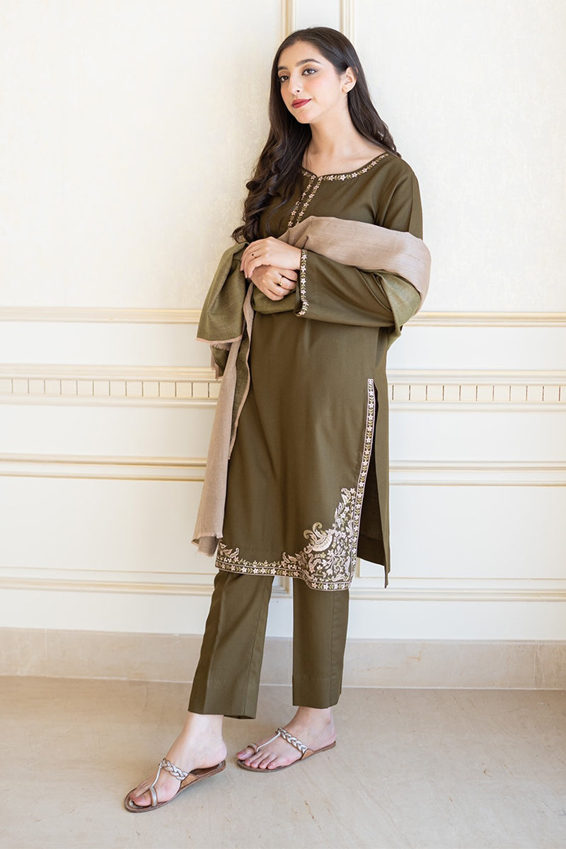 AISLING- 3PC DHANAK EMBROIDERED LA-74