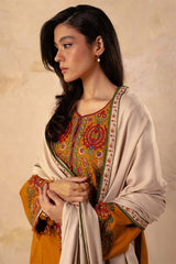 ZARA SHAHJAHAN - 3PC DHANAK EMBROIDERED LA-78M