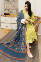 URGE - 3PC LAWN EMBROIDERED LA-110