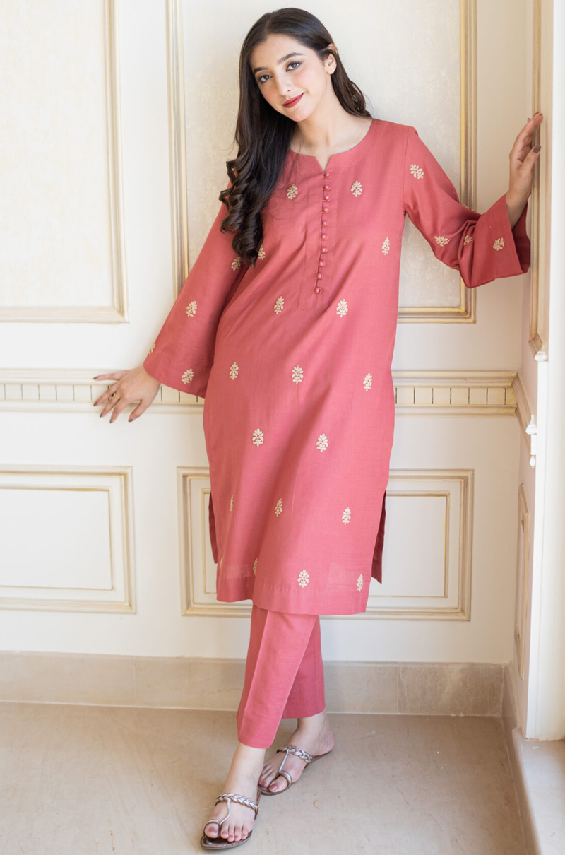 AISLING - 3PC DHANAK EMBROIDERED LA-71