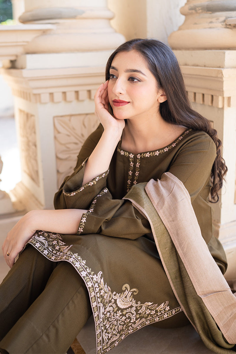 AISLING- 3PC DHANAK EMBROIDERED LA-74