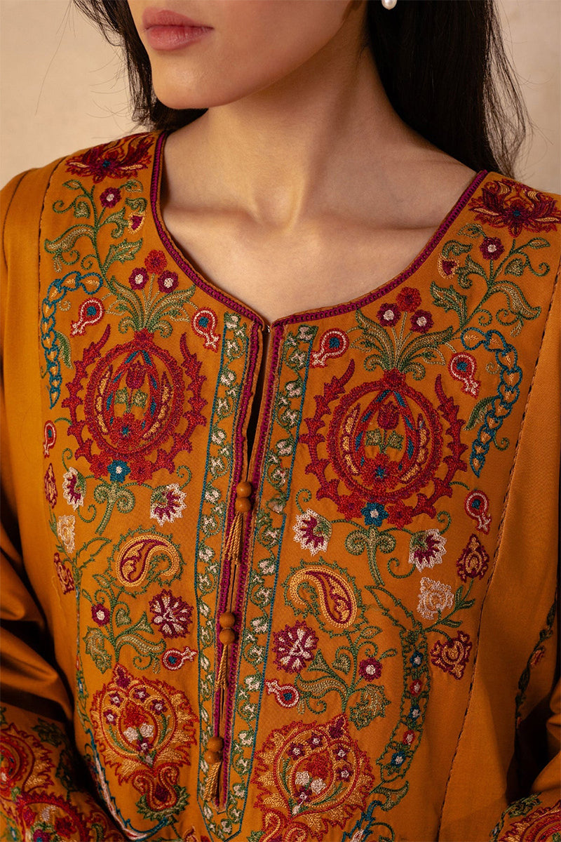 ZARA SHAHJAHAN - 3PC DHANAK EMBROIDERED LA-78M