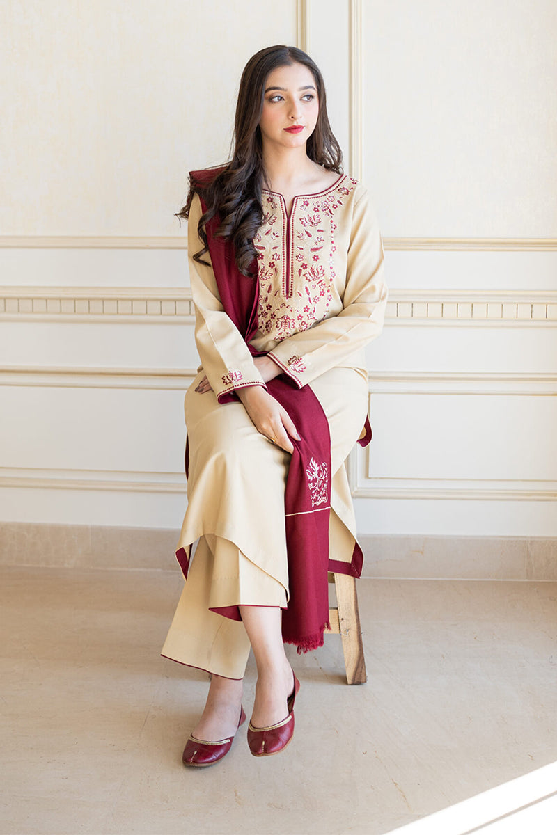 AISLING - 3PC DHANAK EMBROIDERED LA-72