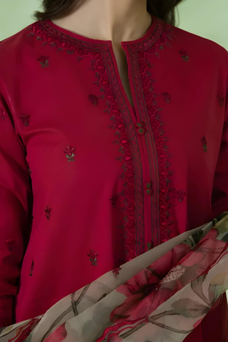 SAPPHIRE - 3PC DHANAK EMBROIDERED LA-50