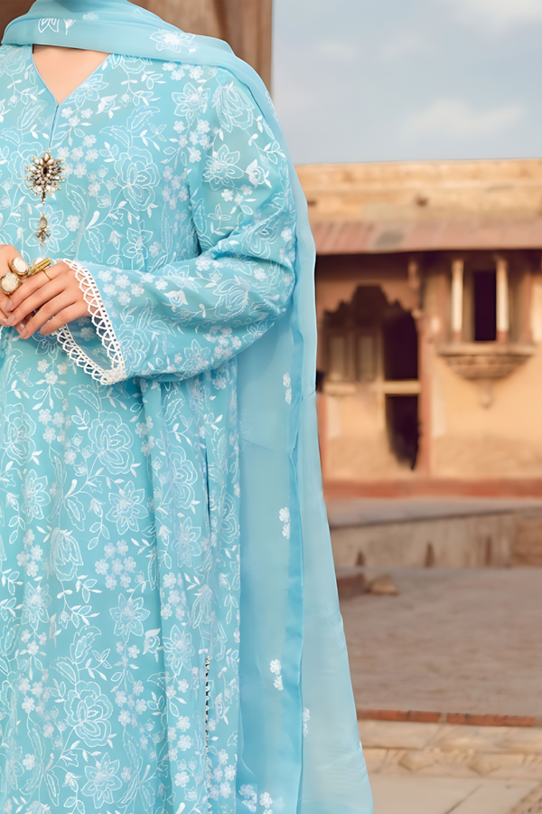 Maria B - 3PC DHANAK Embroidered LA-55