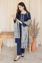 AISLING - 3PC DHANAK EMBROIDERED LA-101
