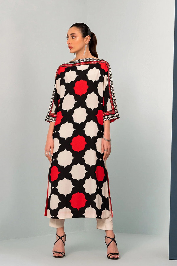 LULUSAR - 2PC DIGITAL SILK PRINTED LA-22