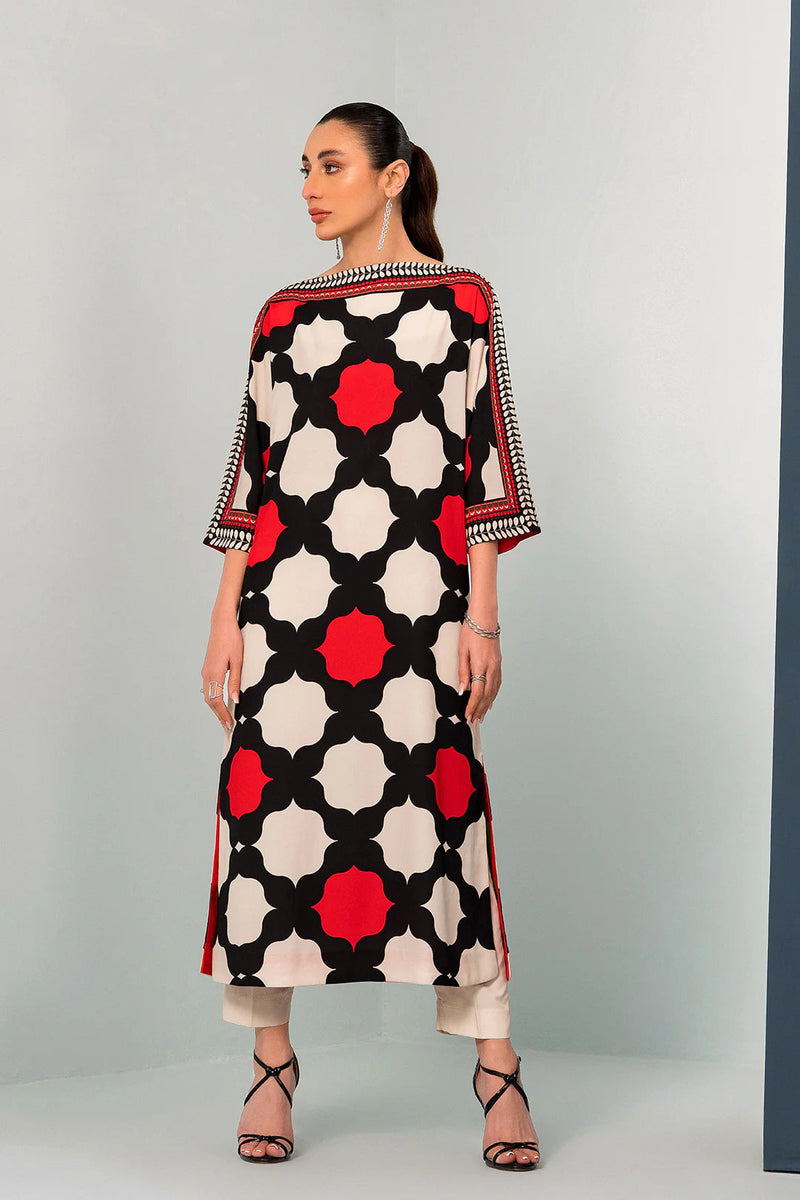 LULUSAR - 2PC DIGITAL SILK PRINTED LA-22
