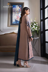 ASIM JOFA - 3PC DHANK EMBROIDERED LA-12