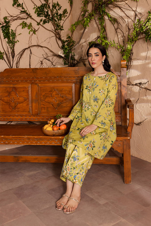 LULUSAR - 2PC DIGITAL SILK PRINTED LA-47