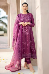 CROSS STITCH - 3PC DHANAK EMBROIDERED LA-54
