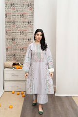 URGE - 3PC LAWN EMBROIDERED LA-126