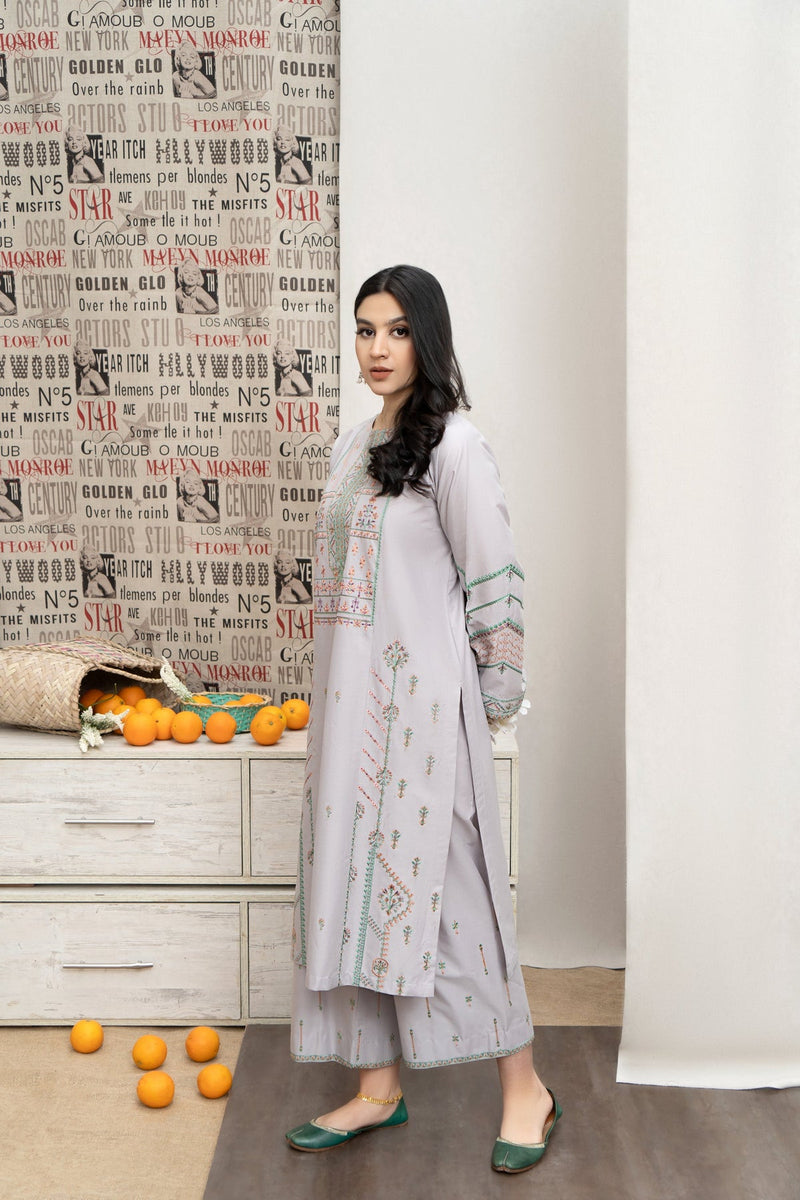 URGE - 3PC LAWN EMBROIDERED LA-126