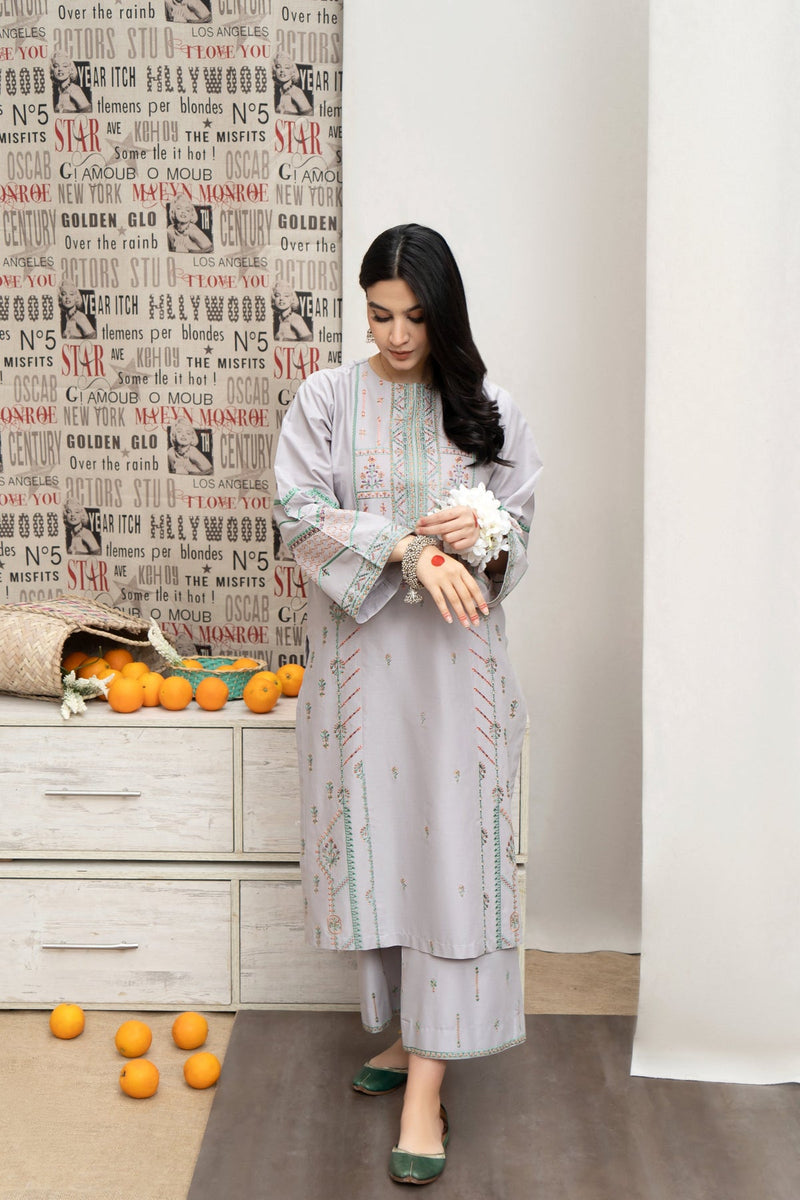 URGE - 3PC LAWN EMBROIDERED LA-126