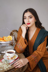AISLING - 3PC DHANAK EMBROIDERED LA-09