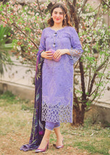 MUSHQ - 3PC LAWN EMBROIDERED LA-100