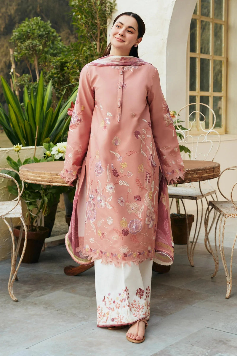 ZARA SHAH JAHAN - 3PC LAWN EMBROIDERED LA-56