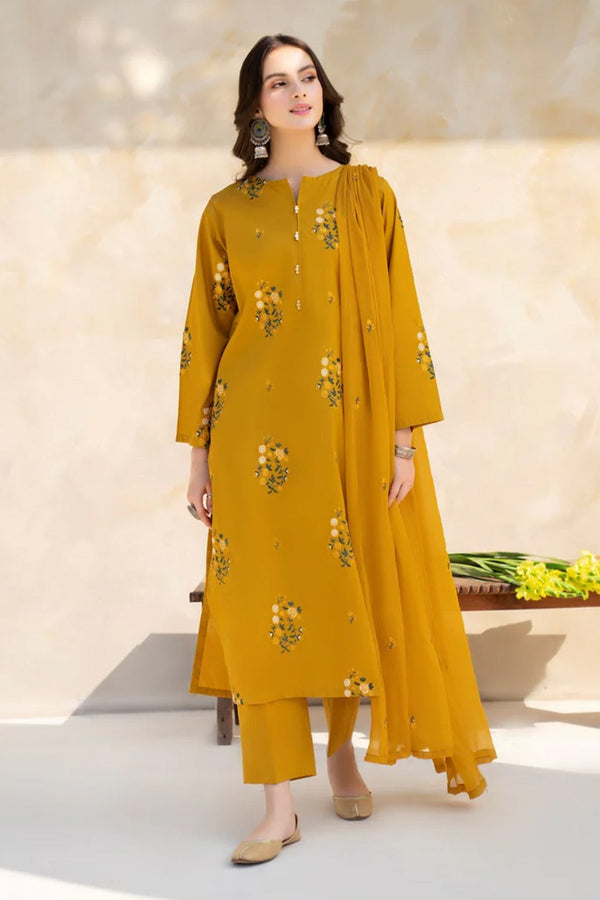 BAROQUE - 3PC DHANAK EMBROIDERED LA-95