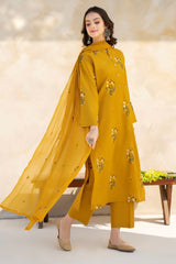 BAROQUE - 3PC DHANAK EMBROIDERED LA-95