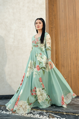 LULUSAR - 2PC DIGITAL SILK PRINTED LA-86