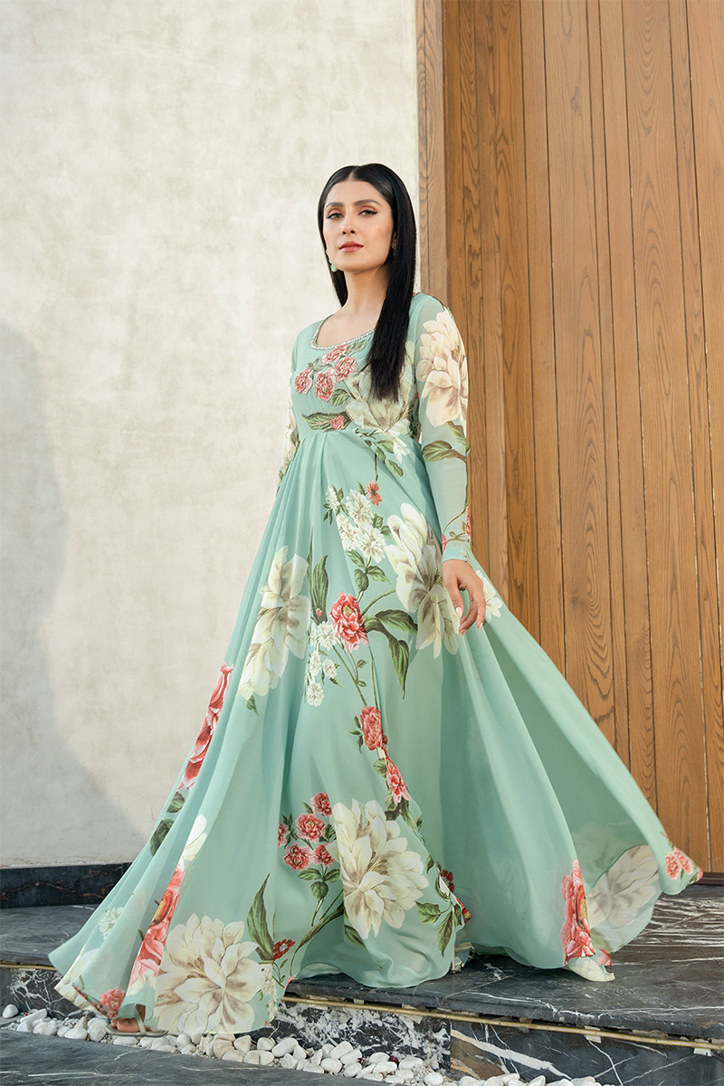 LULUSAR - 2PC DIGITAL SILK PRINTED LA-86