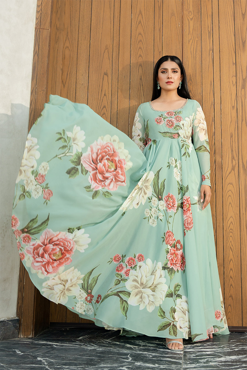 LULUSAR - 2PC DIGITAL SILK PRINTED LA-86