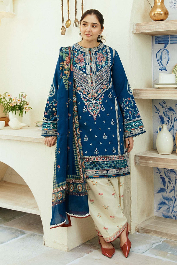 ZARA SHAH JAHAN - 3PC LAWN EMBROIDERED LA-131