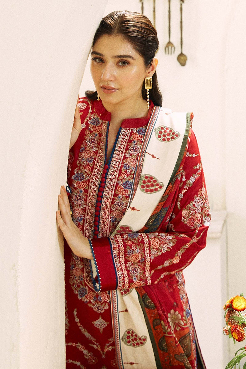 ZARA SHAH JAHAN - 3PC LAWN EMBROIDERED LA-130