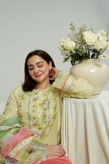 ZARA SHAH JAHAN - 3PC LAWN EMBROIDERED LA-52