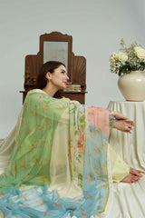 ZARA SHAH JAHAN - 3PC LAWN EMBROIDERED LA-52