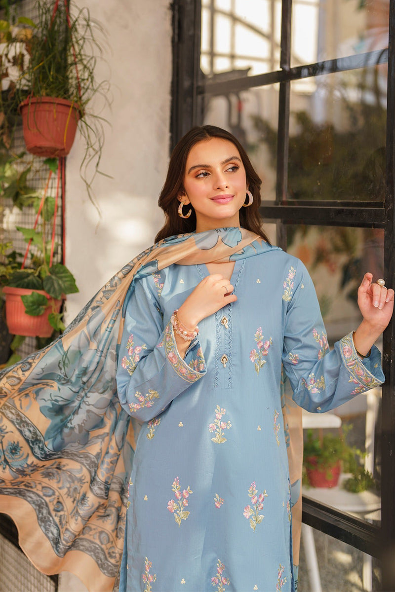 PANACHE - 3PC LAWN EMBROIDERED  LA-54